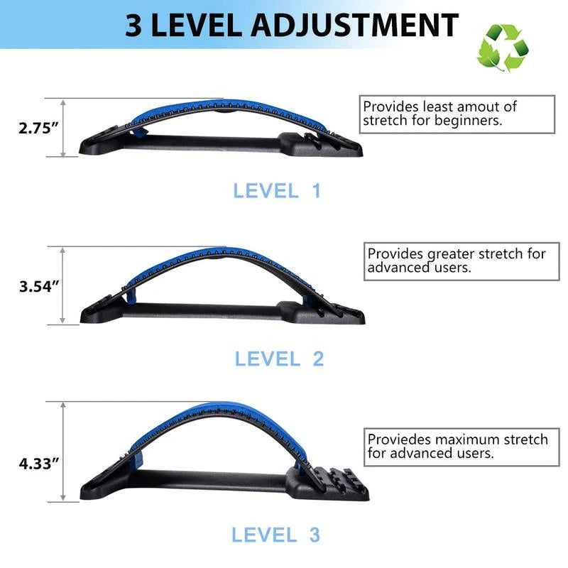 Lumbar Spine Corrector: Waist Massager, Acupuncture Cushion for Lumbar Protrusion Relief and Back Stretching