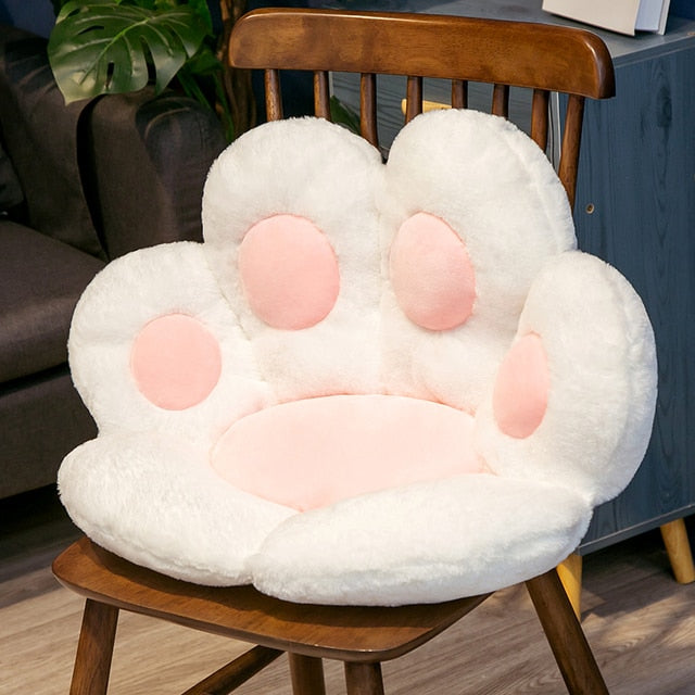 Comfy and Cozy Bear&Cat Paw Pillow - Plush Animal Seat Cushion for Comfortable and Relaxation