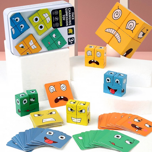 Expression Battle Fun: Transforming Rubik's Cube Building Blocks 