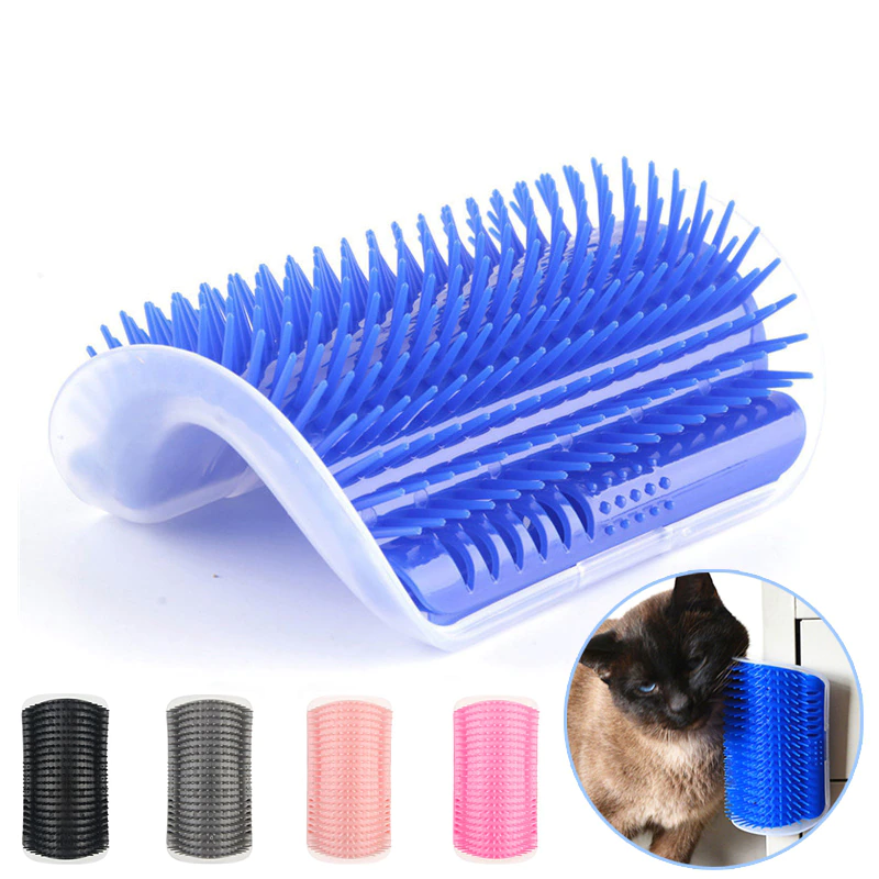 Essential Cat's Grooming Experience with the Corner Pet Brush