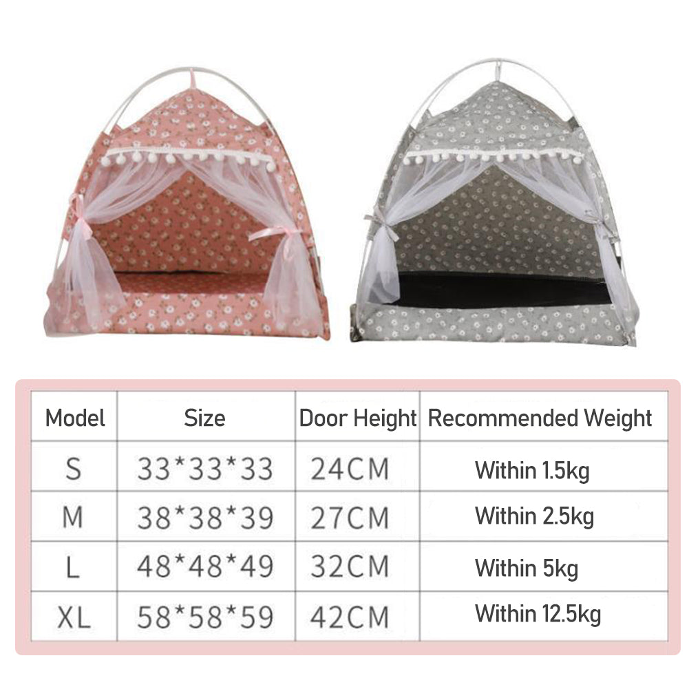 PawTeepee - Cozy Pet Tent Bed for Cats and Small Dogs