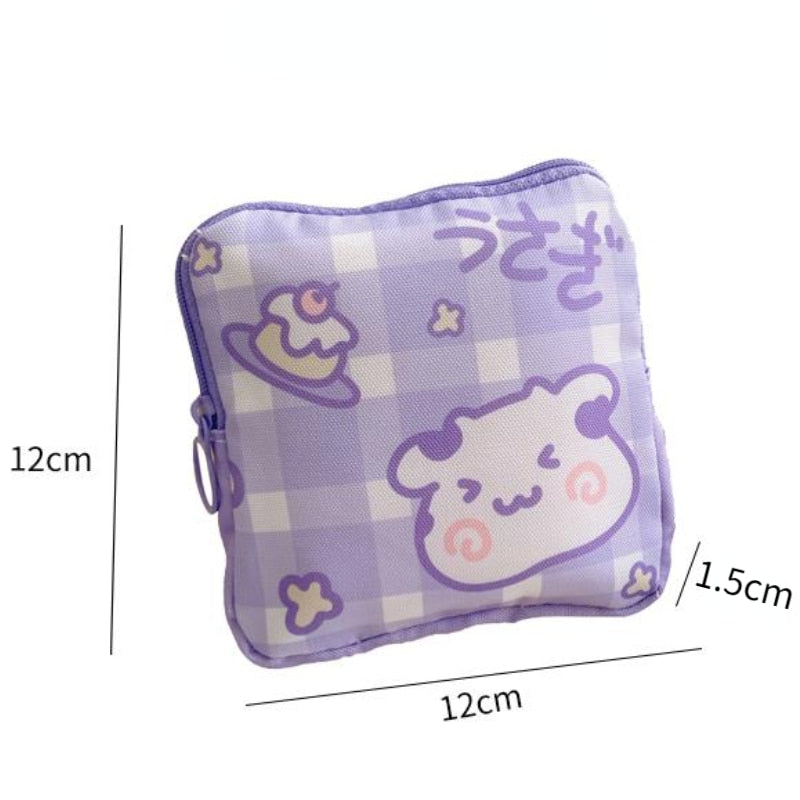 Adorable and Cute Large Capacity Sanitary Pads Storage Bags 