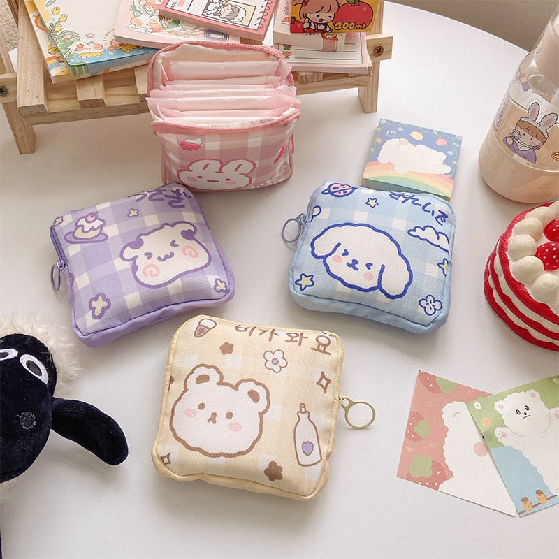Adorable and Cute Large Capacity Sanitary Pads Storage Bags 