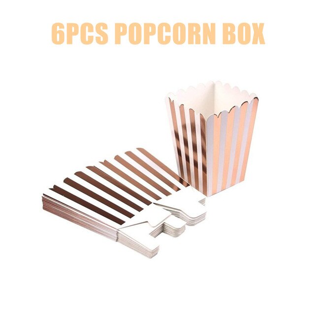 Rose Gold Party Decorations - Disposable Tableware Set for Parties