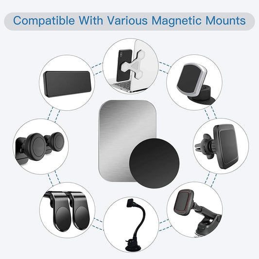 5PCS- Enhance Your Magnetic Phone Holder with Sticker Metal Plates